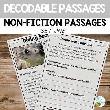 Preview of Nonfiction Decodable Passages, Readers for Structured Literacy Set 1