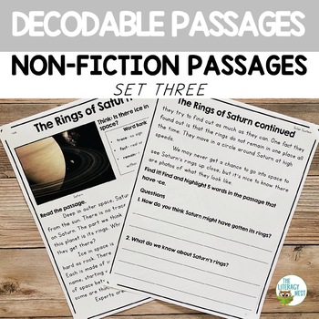 Preview of Nonfiction Decodable Passages, Readers for Structured Literacy Set 3