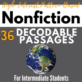 Preview of Nonfiction Decodable Passages for Intermediate Students