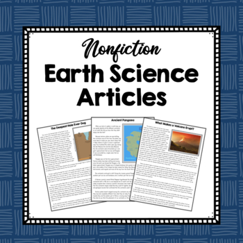 Preview of Nonfiction Earth Science Articles