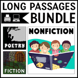 Nonfiction Fiction and Poetry Reading Comprehension Passag