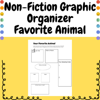 Preview of Nonfiction Graphic Organizer - Favorite Animal