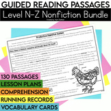 Nonfiction Guided Reading Passages Bundle | Level N-Z | Co