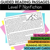 Nonfiction Guided Reading Passages | Level P | Comprehensi