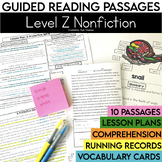 Nonfiction Guided Reading Passages | Level Z | Comprehensi