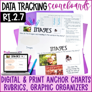 Preview of Nonfiction Images Digital Graphic Organizer Standards Data Collection RI.2.7