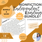 Nonfiction Independent Reading Bundle | Reading Checks & Flipbook
