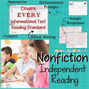 Preview of Nonfiction Independent Reading Journal - Middle School English