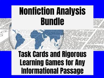 Preview of Nonfiction Informational Text Analysis Bundle