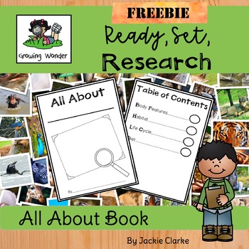 Preview of Nonfiction Informational Writing | Animal Research Project | All About Book |