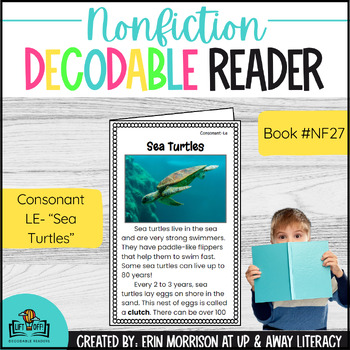 Preview of Nonfiction LIFT OFF! Decodable Reader for Consonant Le- Sea Turtles