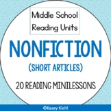 Nonfiction Middle School Reading Unit