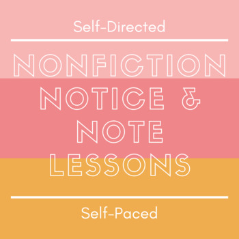 Preview of Nonfiction Notice & Note Student-Led Lessons