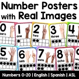 Nonfiction Number Posters | Real Pictures | ASL | Colorful