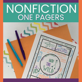 Nonfiction One-Pagers l nonfiction graphic organizer l 1 pager 