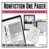 Nonfiction One Pager | DIGITAL