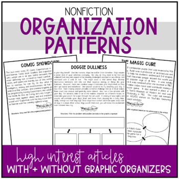 Preview of Nonfiction Organizational Patterns