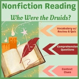 Nonfiction Passage & Comprehension Questions: Who Were the