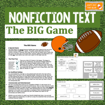 Big Game Football Trivia Game