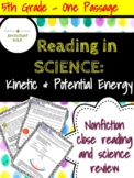 Nonfiction Passage with Comprehension Questions: Kinetic a