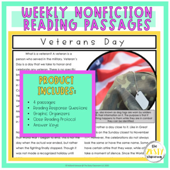 Preview of Nonfiction Passages 3rd Grade