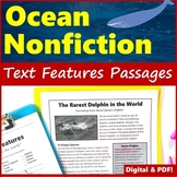 Nonfiction Passages with Text Features - Ocean Animals - P