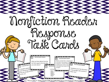 Preview of Nonfiction Reader Response Task Cards