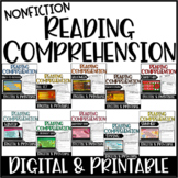 Nonfiction Reading Comprehension Seasonal BUNDLE with Digital