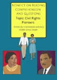 Nonfiction Reading Comprehension: Civil Rights Pioneers (P