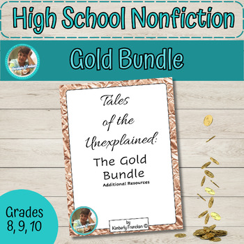 Preview of  High School Nonfiction Reading Comprehension Gold Bundle