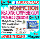 Nonfiction Reading Comprehension Passages & Questions (Set 2/3) 5th-6th Grade