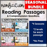 Seasonal Nonfiction Reading Comprehension Passages BUNDLE