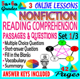 Nonfiction Reading Comprehension Passages and Questions 5t