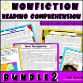 Nonfiction Reading Comprehension Text 2-Part Questions Bundle