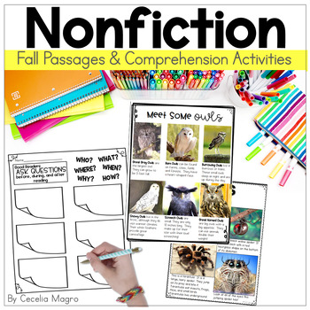 Preview of Fall Nonfiction Reading Comprehension Fall Reading Passages