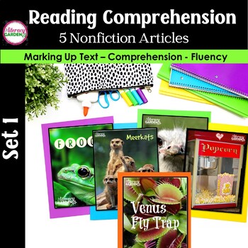 Preview of Nonfiction Reading ComprehensionPassages - Set 1