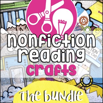 Preview of Nonfiction Reading Crafts Bundle: Text Structure, Text Features, Summarizing