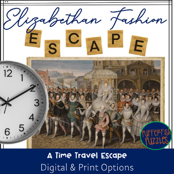 Preview of Nonfiction Reading Escape Room Elizabethan Times Research Game