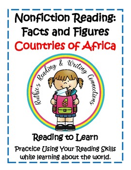 Preview of Nonfiction Reading Facts and Figures Research Project for Countries of Africa