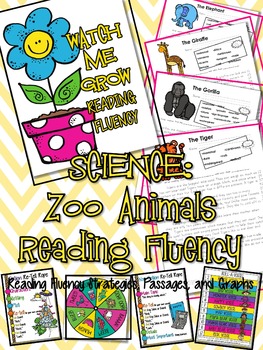 Preview of Primary Grades Nonfiction READING FLUENCY PASSAGES: Zoo Animals!