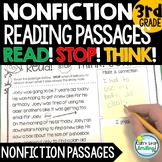 Nonfiction Reading Comprehension Passages 3rd Grade Stop a