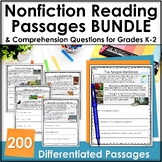 Nonfiction Reading Comprehension Passages Bundle