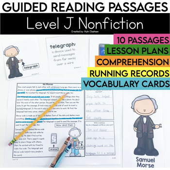Preview of Level J Nonfiction Guided Reading Passages with Comprehension Questions