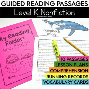 Preview of Level K Nonfiction Guided Reading Passages and Comprehension | 2nd Grade