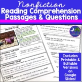 Nonfiction | Nonfiction Reading Passages and Questions Printable and Digital