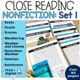 Nonfiction Close Reading Passages Anchor Chart 3rd 4th 5th