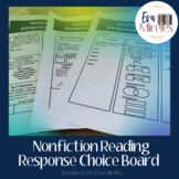 Nonfiction Reading Response Choice Board