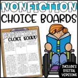 Nonfiction Reading Response Choice Boards