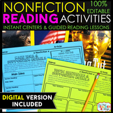 Nonfiction Reading Response Graphic Organizers | Print & D