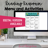 Nonfiction Reading Response Menu/Choice Boards With Activities